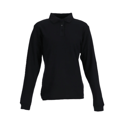 POLERA PIQUE ML MUJER NEGRO