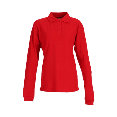 POLERA PIQUE M/L MUJER ROJO