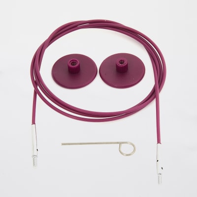Swivel Stainless Steel Cable - Purple1