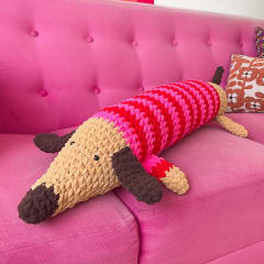 Kit perro salchicha amigurumi