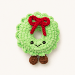 Kit corona navideña amigurumi