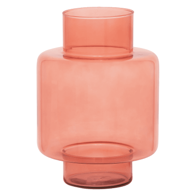 FLORERO VIDRIO ROSE