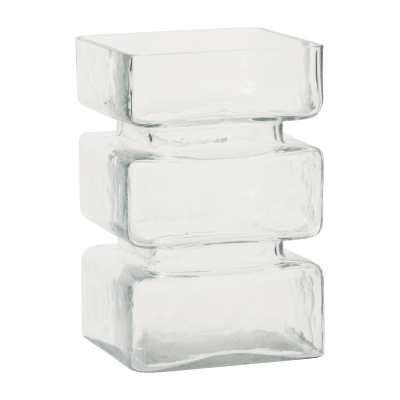 FLORERO PILA TRANSPARENT