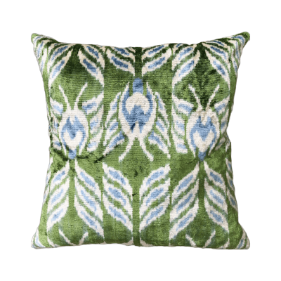 FUNDA GREEN CHANILLE 49X49