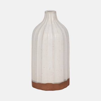 VASE FLAT BOTTLE WHITE1