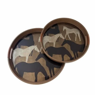 SET BANDEJA HORSES