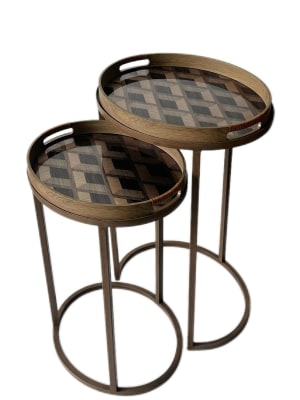 SET MESA DE APOYO PARQUET