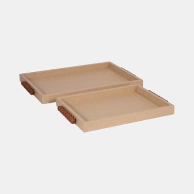 SET BANDEJA TRAYS IVORY