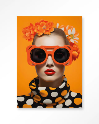 CUADRO ORANGE FLOWER