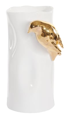 VASE GOLDEN BIRD