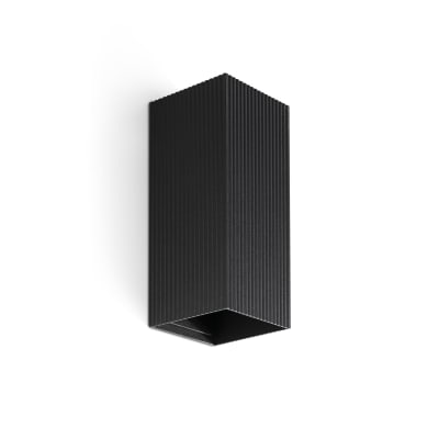 LAMPARA DE PARED LUNE NEGRO ESTRIADO 2L1