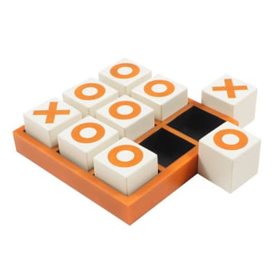 ADORNO TIC TAC TOE NARANJA