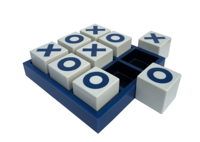 ADORNO TIC TAC TOE AZUL