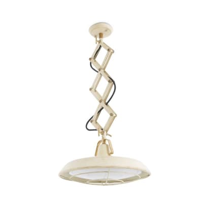 LAMPARA COLGANTE PLEC EXTENSIBLE BLANCO ROTO LED 15W1