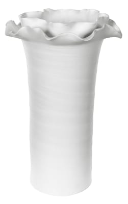 VASE CYLINDER FLORAL TALL