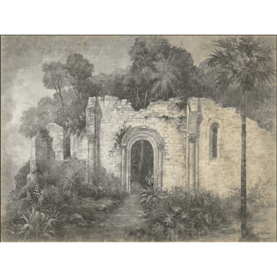 PAPER PANEL RUINE ANTIQUE