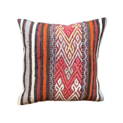 FUNDA TURCA MULTICOLOR ROJO 45X45