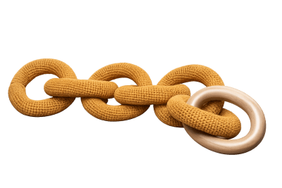 CADENA DE ALGODÓN DE MADERA
