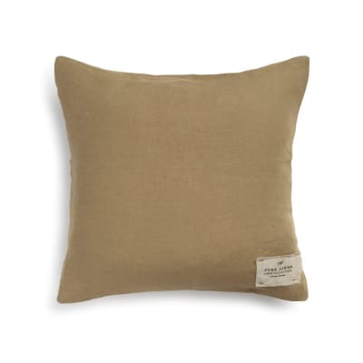 FUNDA LINO VERDE OSCURO 45X45