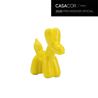 ESCULTURA BALLOON DOG YELLOW