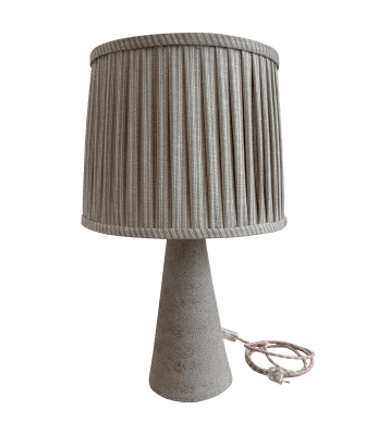 LÁMPARA DE MESA GRIS