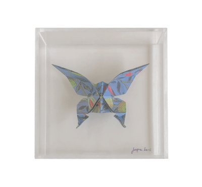 ADORNO MARIPOSA ORIGAMI AZUL