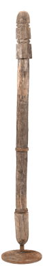 ANTIGUA ESTACA DE CARPA MADERA GRANDE