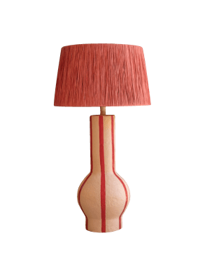 LAMPARA DE MESA MACHE RED1