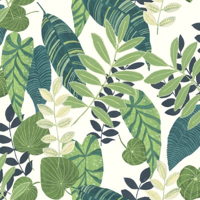 WALLPAPER TROPICANA VIRIDIAN AND DILL