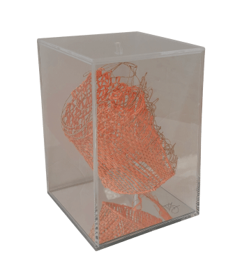 ESCULTURA ARTE WEAVE NARANJA