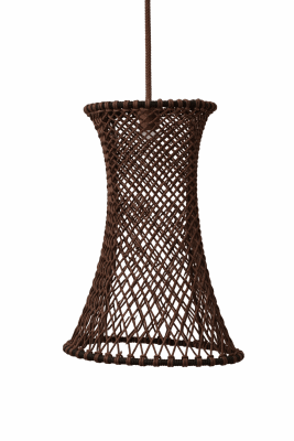 LAMPARA DE TECHO TULIPE MARRON MEDIANA1