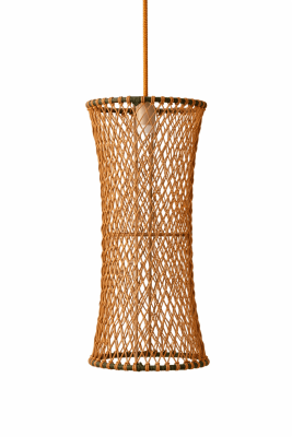LAMPARA DE TECHO TULIPE OCRE GRANDE