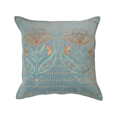 FUNDAS VELVET CELESTE