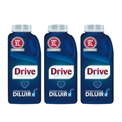 Pack 3 Detergentes Líquido para Diluir 500ml. Drive