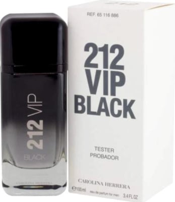 CAROLINA HERRERA 212 VIP BLACK MEN EDP 100 ML TESTER2