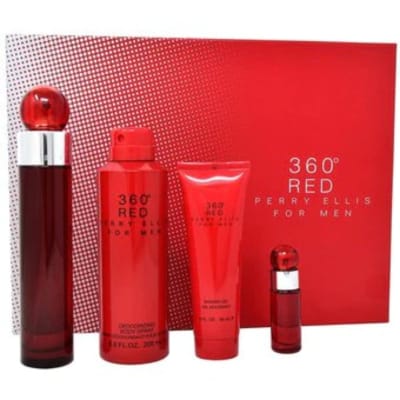 PERRY ELLIS 360 MEN RED EDT ESTUCHE 100 ML + 7.5 ML +DESODORANTE +GEL DUCHA1