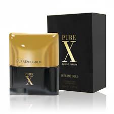 FRAGANCE WORLD PURE X SUPREME GOLD 100 ML EDP (BLACK XS MEN PACO)1