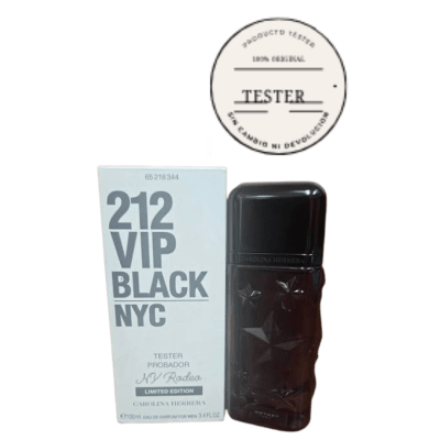CAROLINA HERRERA 212 VIP BLACK MEN 100 ML NY RODEO TESTER1