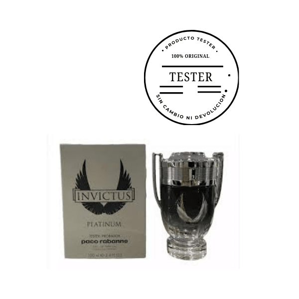 PACO RABANNE INVICTUS PLATINUM MEN 100 ML EDP TESTER 1