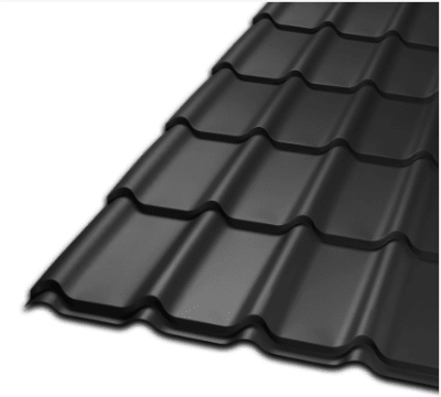 TEJA CURVA 0.40 1075X2000 NEGRA