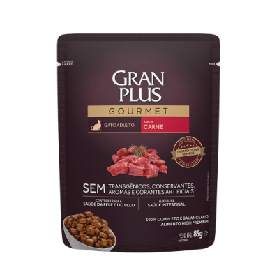 GRAN PLUS POUCH GATO ADULTO SABOR CARNE