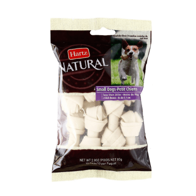 HARTZ CARNAZA MINI BONES NATURAL 2.8 OZ