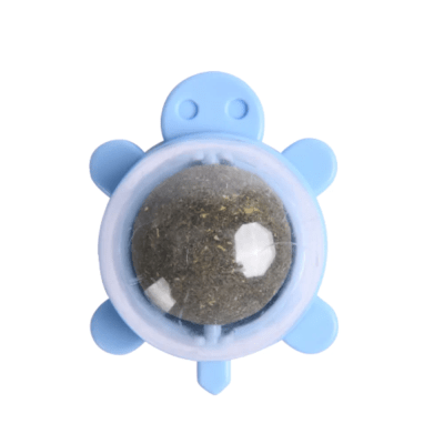 JUGUETE TORTUGA BOLA DE CATNIP PARA GATOS1