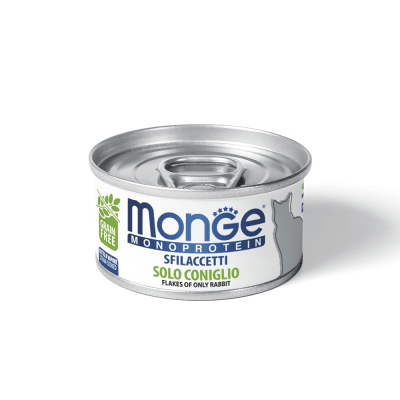 MONGE FELINE ADULT MONOPROTEIN CONEJO LATA 80 GR1
