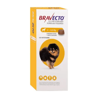 BRAVECTO PERRO 2 A 4.5KG - 1TAB1