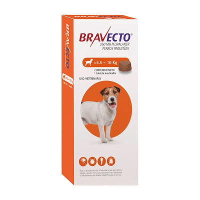 BRAVECTO PERRO 4.5 A 10KG - 1TAB1