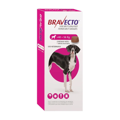 BRAVECTO PERRO 40 A 56KG - 1TAB1