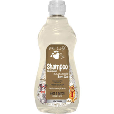 PET LIFE SHAMPOO Y ACONDICIONADOR SIN SAL/PIEL Y PELO SENSIBLE - 540 ML1