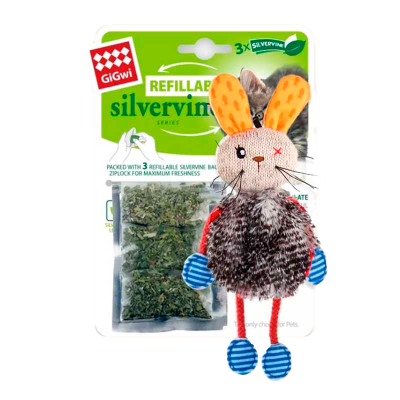 GIGWI CONEJO RECARGABLE CON SILVER VINE1