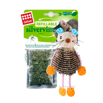 GIGWI RATON RECARGABLE CON SILVER VINE